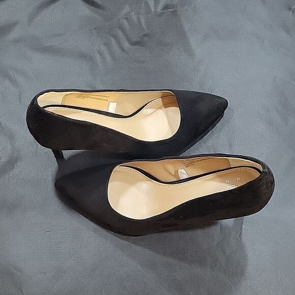 A.NEW DAY SUEDE POINTED TOE WOMEN"S SLIP-ON HIGH HEELS STILETTOS PUMP - Picture 8 of 16